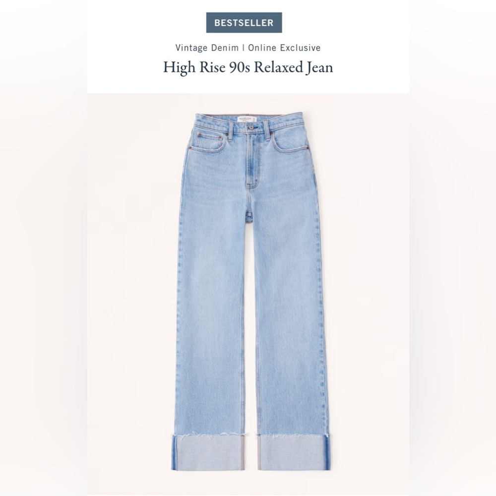 Abercrombie 90s relaxed high rise jeans